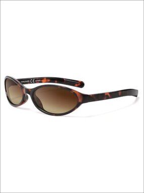 Polarized Wrap Around Oval Y2K Running Sunglasses UV400 Full-Frame